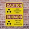 Signmission Radiation & Laser Sign, 10 in H x 7 in W, Plastic, Rectangle OS-2PACK-CR-P-710-L-10169 - alternate 2